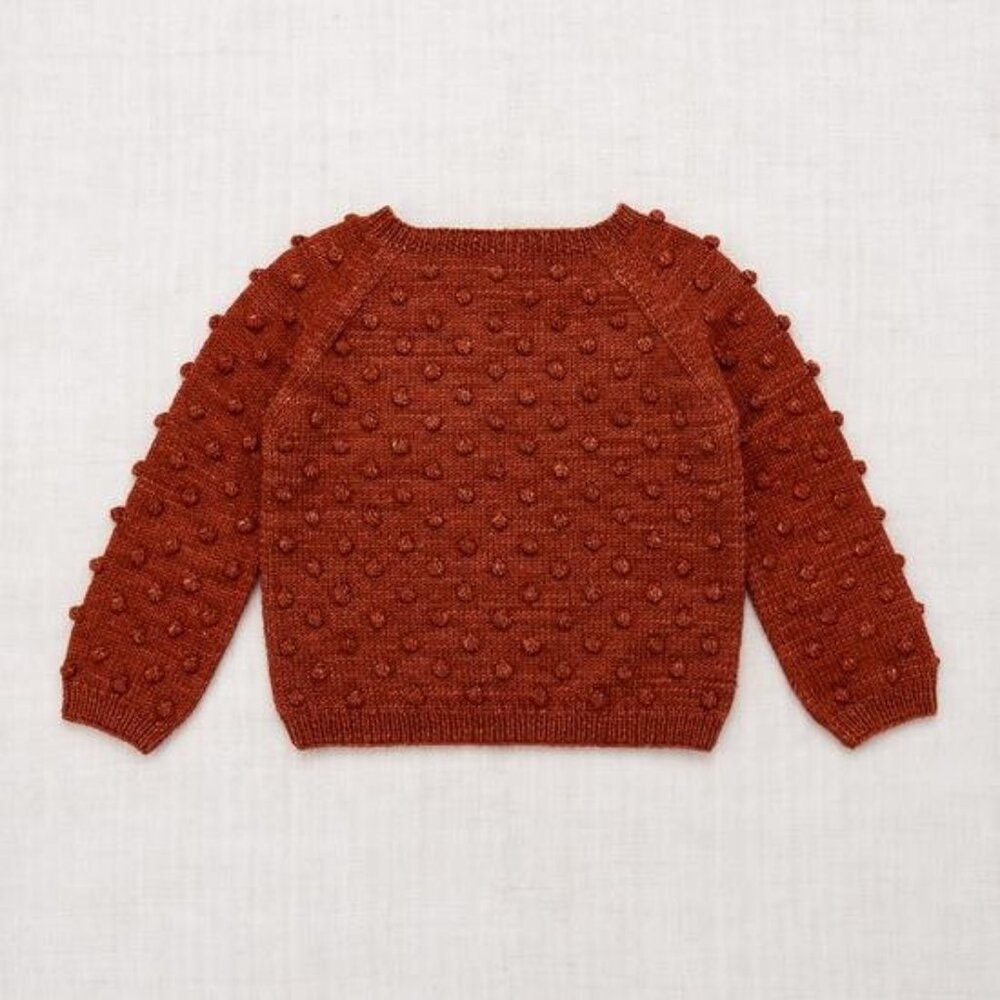 Popcorn Sweater in Henna by Misha & Puff - Size 5-6